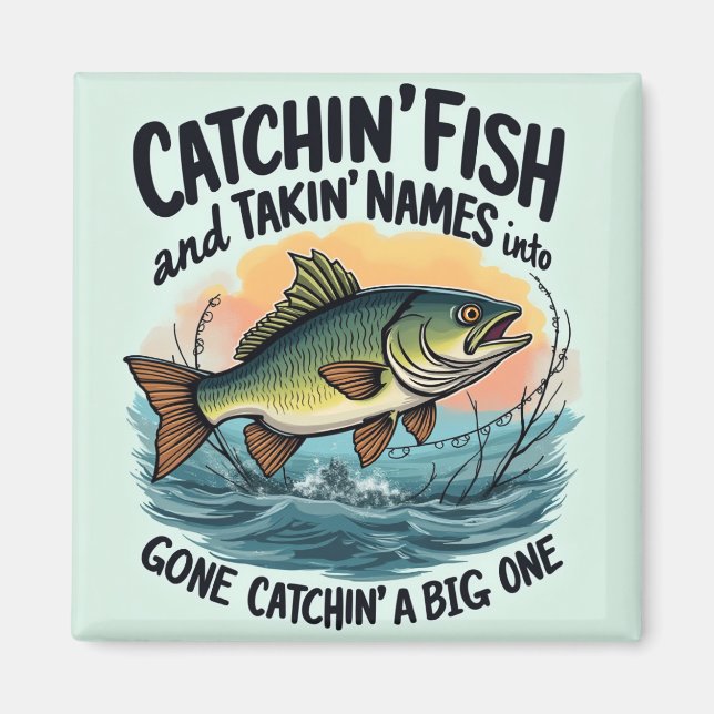Gone Fishin Magnet (Front)