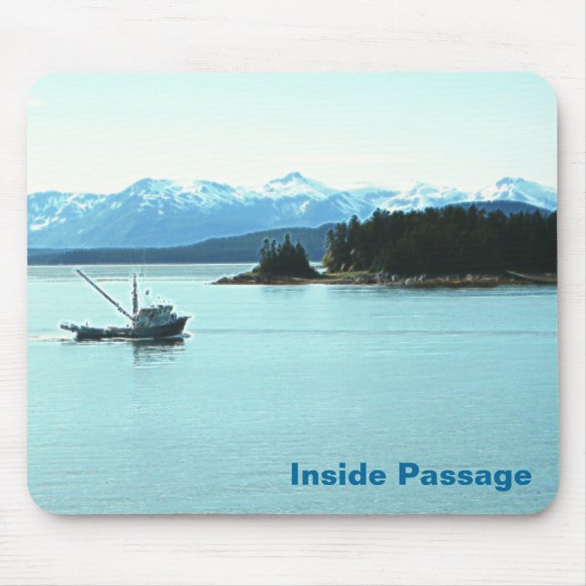 Gone Fishin' Mouse Mat (Front)