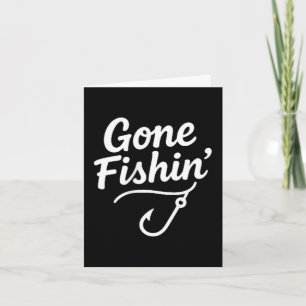 Gone fishin pocket fishing graphic for anglers card