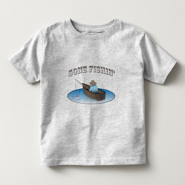 Gone Fishin' Toddler T-Shirt (Front)