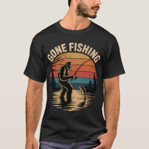 Gone Fishin’ – Adorable Pig and Worm Drawing T-Shirt