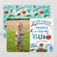 Gone Fishing 2nd birthday Little Fisherman Photo