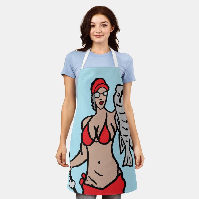 Gone Fishing Apron (Worn)