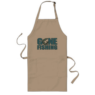 GONE FISHING apron - choose style & color