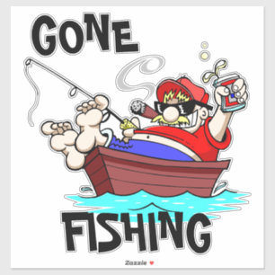 Gone Fishing Auto Decal