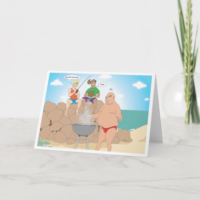 Gone Fishing / Beach BBQ Card (Front)