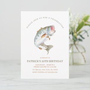 Gone Fishing Birthday Invitation