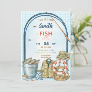 Gone Fishing Birthday Invitation Fishing Party Fis