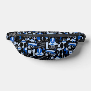 Gone Fishing Blue Bum Bags