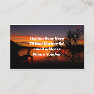Gone Fishing Business Card