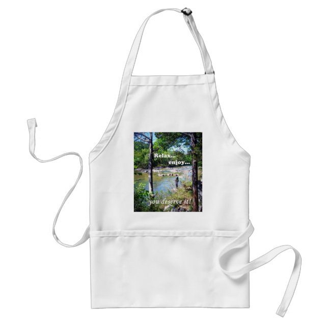Gone Fishing Card Standard Apron (Front)