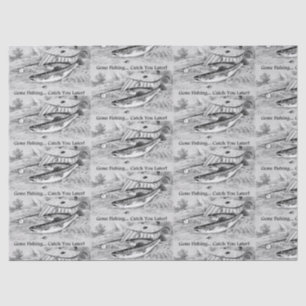 Gone Fishing Catch You Later popular design Tissue Paper