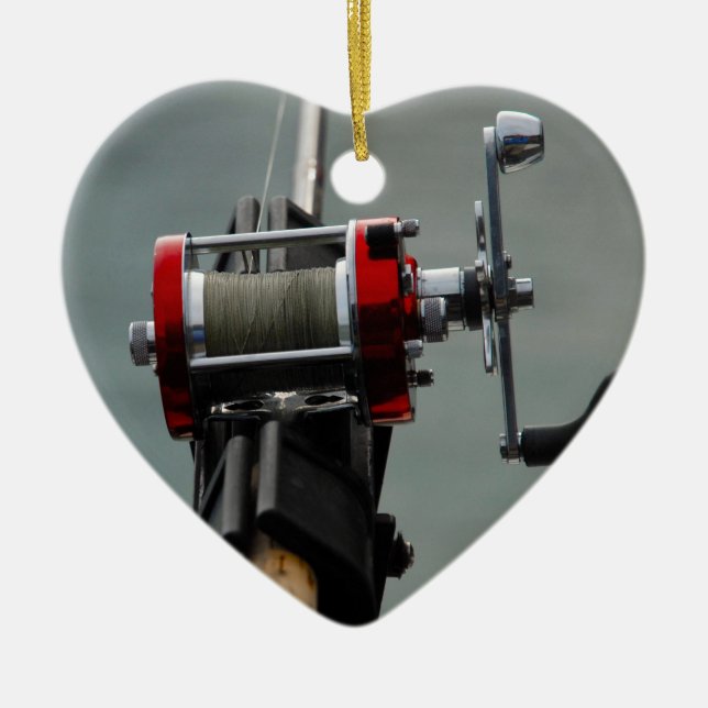 Gone Fishing Ceramic Tree Decoration (Front)