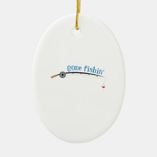 Gone Fishing Ceramic Tree Decoration