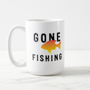Gone fishing coffee mug