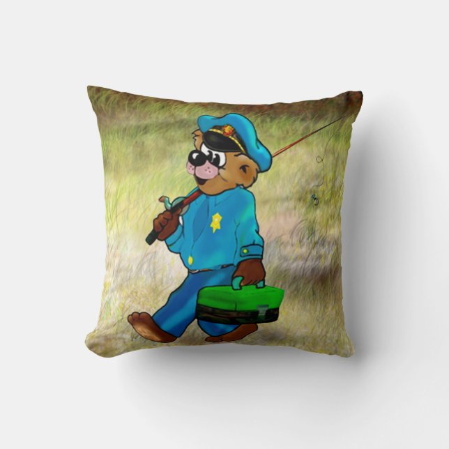 Gone Fishing! Cushion (Front)