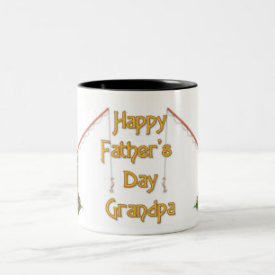 Gone Fishing Father's Day - Grandpa Two-Tone Coffee Mug