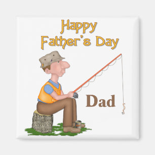 Gone Fishing Father's Day Magnet