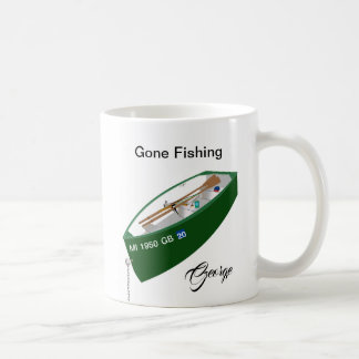 Gone Fishing Fisherman Fishing Camp Boat Rod Mug