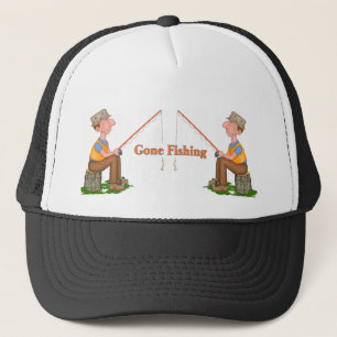 Gone Fishing Fisherman Trucker Hat