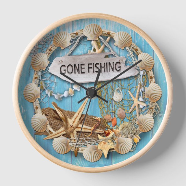 Gone Fishing, Fishing Clock (Front)