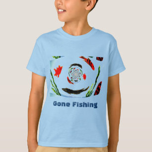"Gone Fishing" Funny Fish T-Shirt