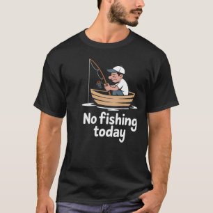 Gone Fishing Gnome – Funny Fishing Garden Gnome T-Shirt