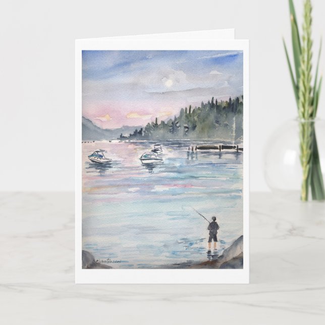 Gone Fishing! Happy Father's Day card (Front)