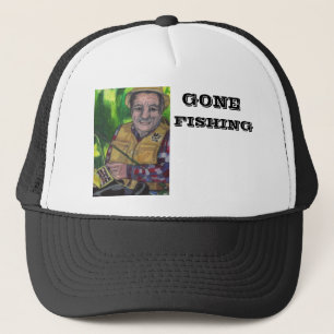 GONE FISHING hat