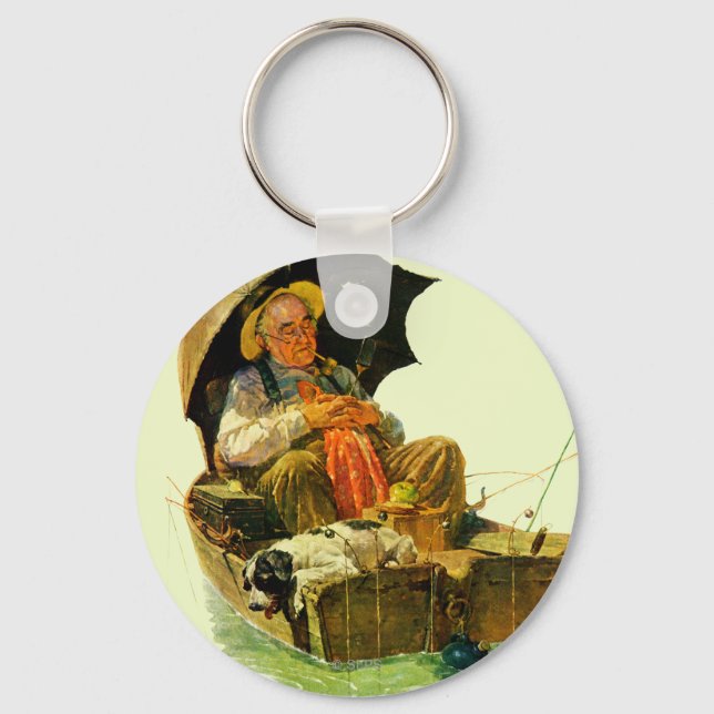 Gone Fishing Key Ring (Front)