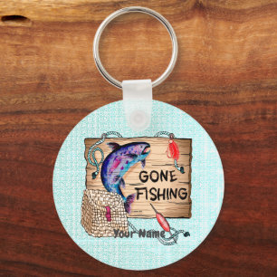 Gone Fishing Key Ring
