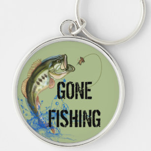 Gone Fishing Key Ring