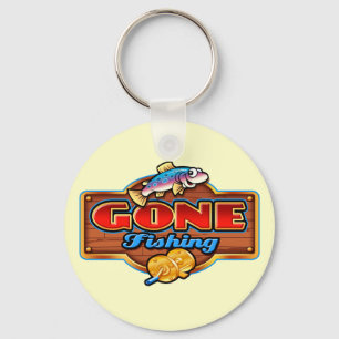 GONE FISHING KEY RING