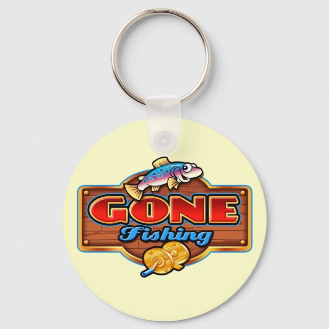 GONE FISHING KEY RING (Front)