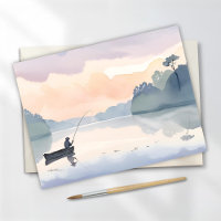 Gone Fishing | Lake Airy Watercolor Peaceful