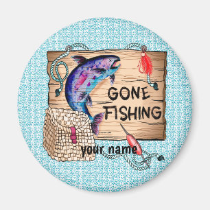Gone Fishing magnet