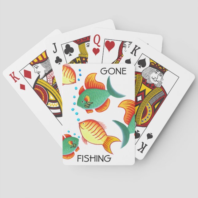 Gone Fishing Playing Cards (Back)