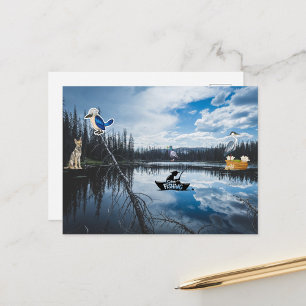 Gone Fishing Postcard