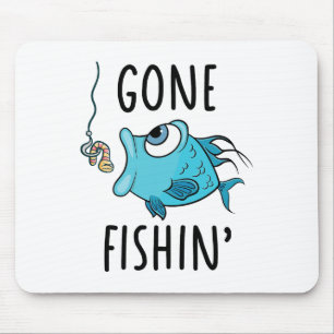 Gone Fishing-shirt Girls Kids Toddler Boys Funny F Mouse Mat