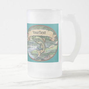 Gone Fishing - SRF Frosted Glass Beer Mug