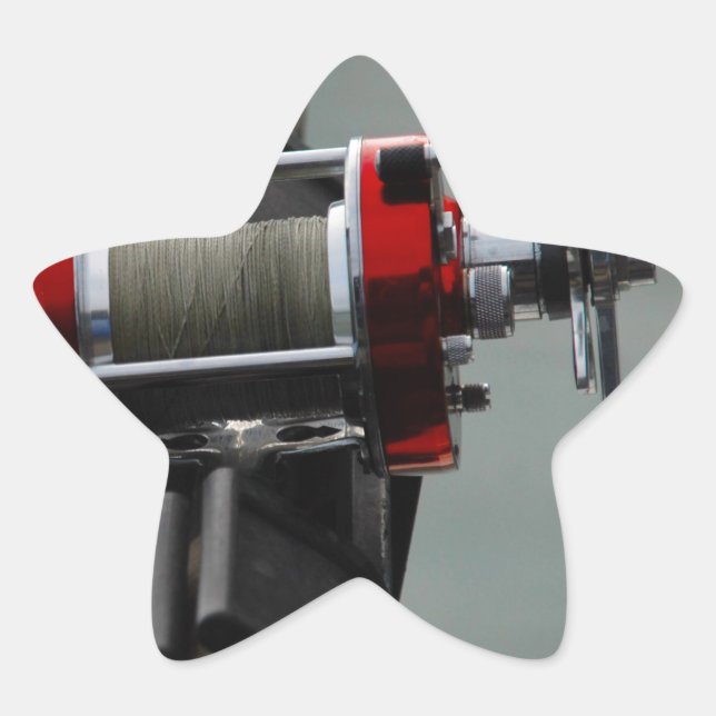 Gone Fishing Star Sticker (Front)