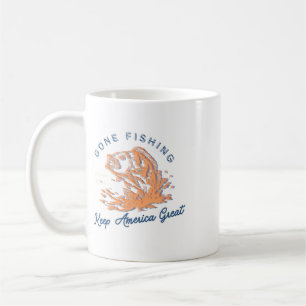 Gone Fishing Trump Funny Sport Fishing Hob Coffee Mug