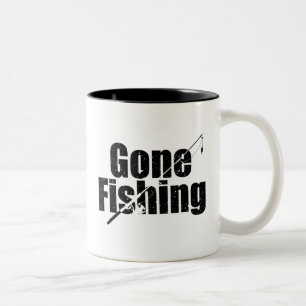 Gone Fishing Two-Tone Coffee Mug