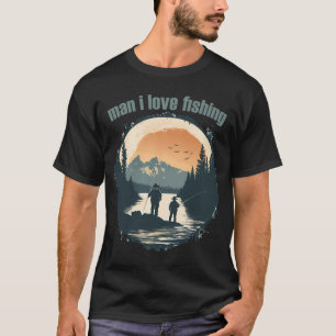Gone Fishing Vintage Distressed Fish Shirt Design