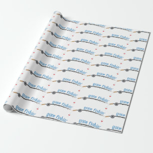 Gone Fishing Wrapping Paper