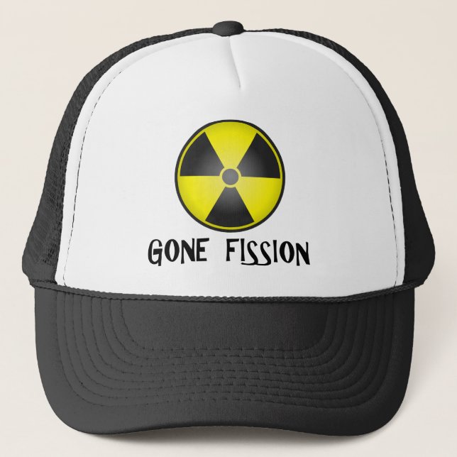 Gone Fission Radiation Symbol Trucker Hat (Front)