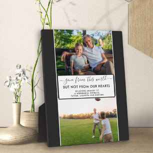 Gone from this World 2 Photo Remembrance Plaque