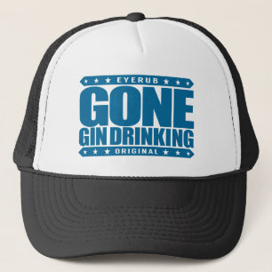 GONE GIN DRINKING - I Love Gin and Tonic with Lime Trucker Hat