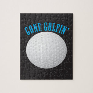 Gone Golfing ⛳🎁 Golf Ball Golfer Jigsaw Puzzle
