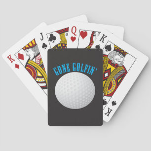 Gone Golfing ⛳🎁 Golf Ball  Golfer Playing Cards